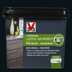 V33 Vernis Ultra Adhérent 0,75L Noir de Jais